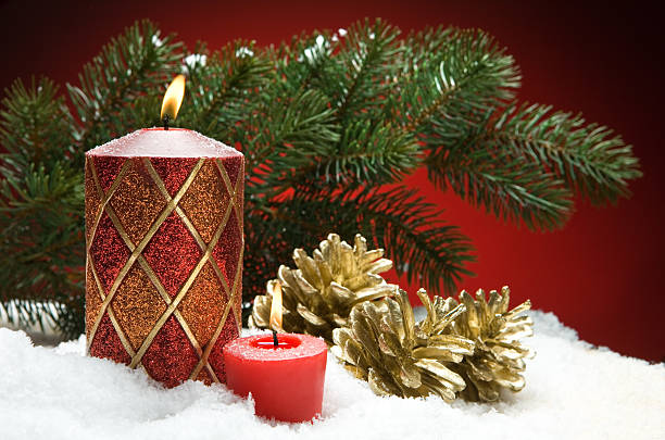 istock Christmas still life with candles 173612510
