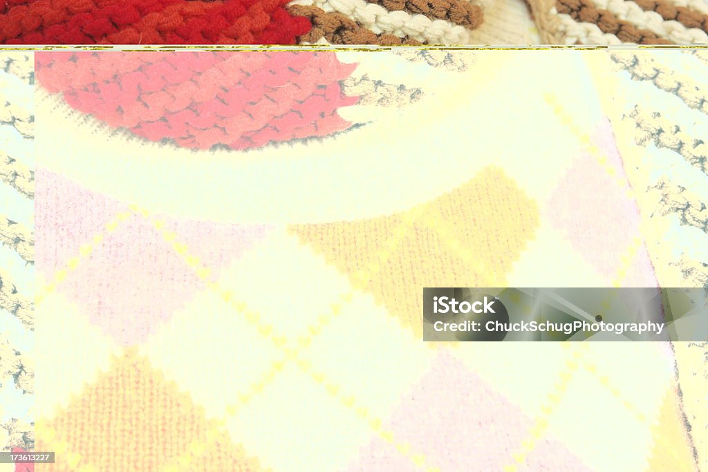Sciarpa in maglia a motivi Argyle abbigliamento moda femminile - Foto stock royalty-free di Abbigliamento