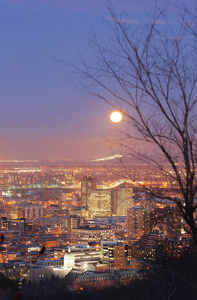 istock Moonlight on Beautiful Montreal City 173613702