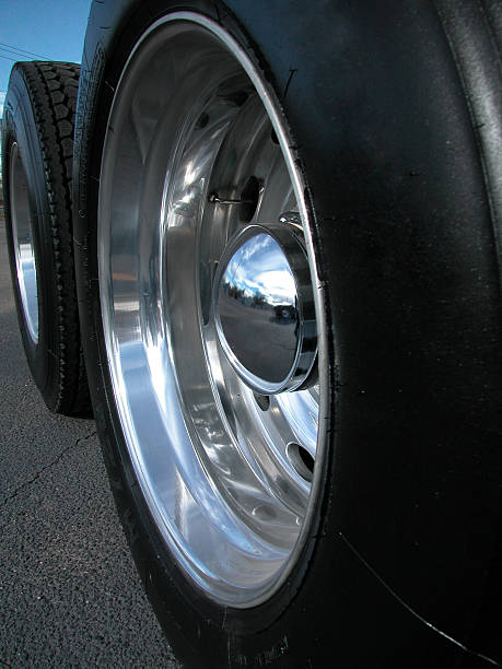 istock Semi Truck Tires & Wheels 173614366