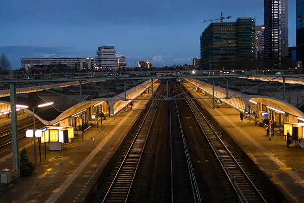 The railwaystation of Rotterdam (The Netherlands)