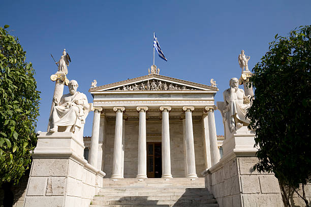 istock Academy of Athens with Plato and Socrates. 173615047