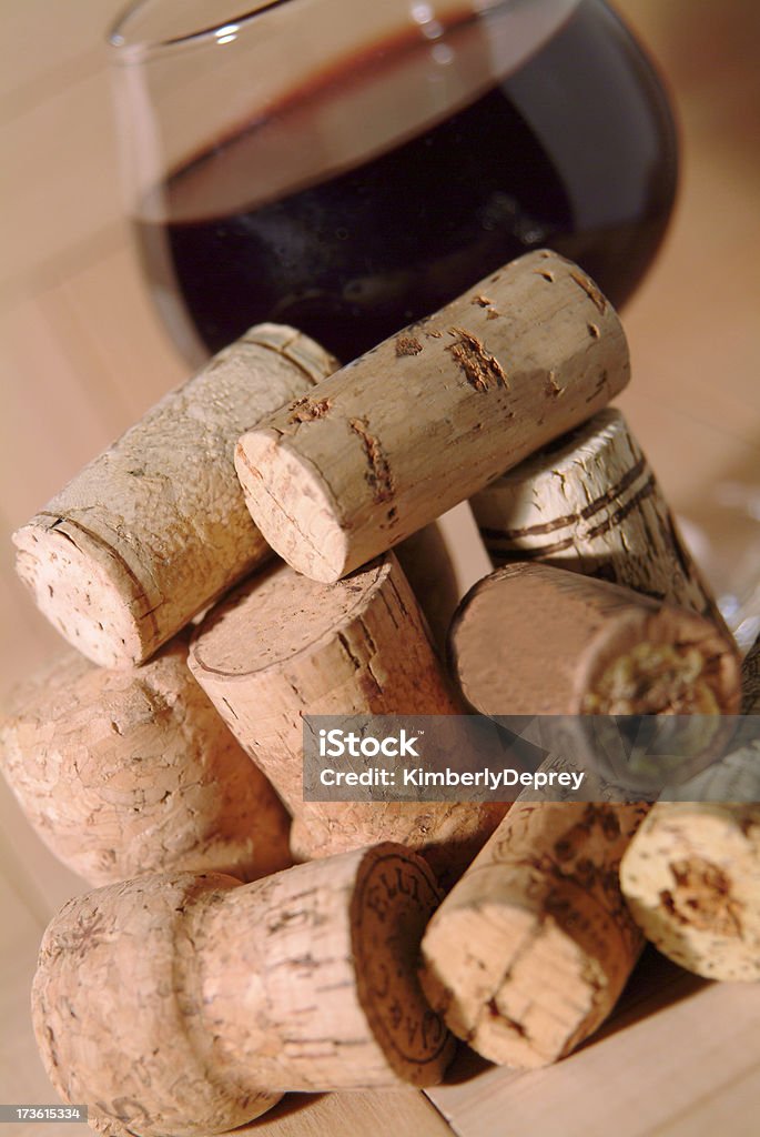 Cork Stillleben - Lizenzfrei Alkoholisches Getränk Stock-Foto