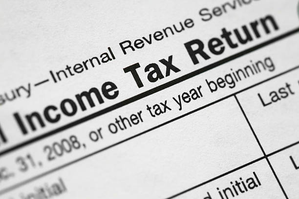 istock "Income Tax Return" Closeup 173615364