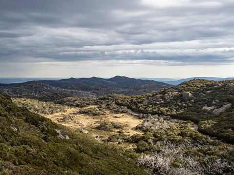 Mount Buffalo in n Victorian High Country on a stormy day