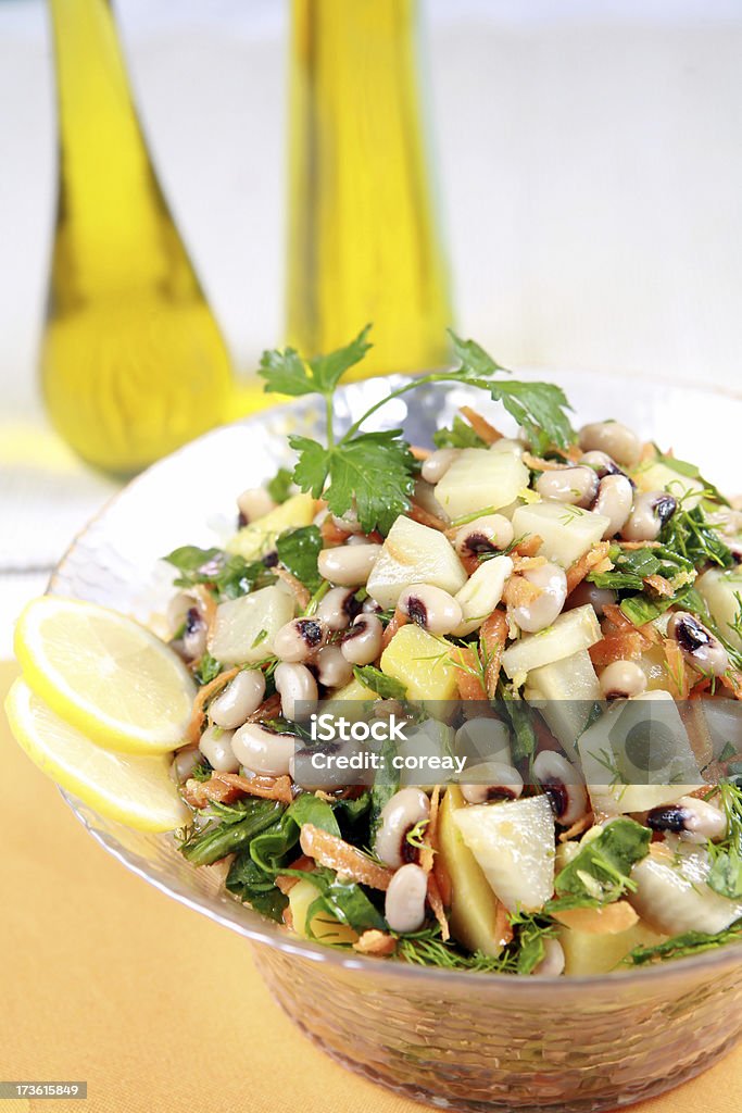 bean salad salad with beans,parsleys,carrot and sugar beets..etc Black-Eyed Pea Stock Photo