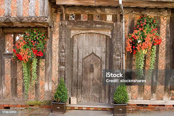 Medieval Lavenham Stock Photo - Download Image Now - Building Exterior, Flower Pot, Herringbone