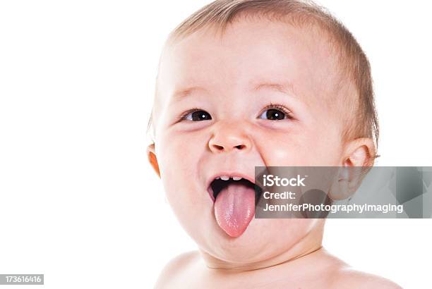 Bambino Viso Serie - Fotografie stock e altre immagini di Bebé - Bebé, Mettere fuori la lingua, 12-23 mesi