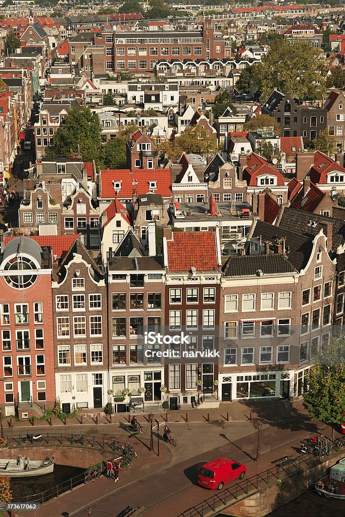 Vista aérea de Amsterdam - Foto de stock de Aire libre libre de derechos