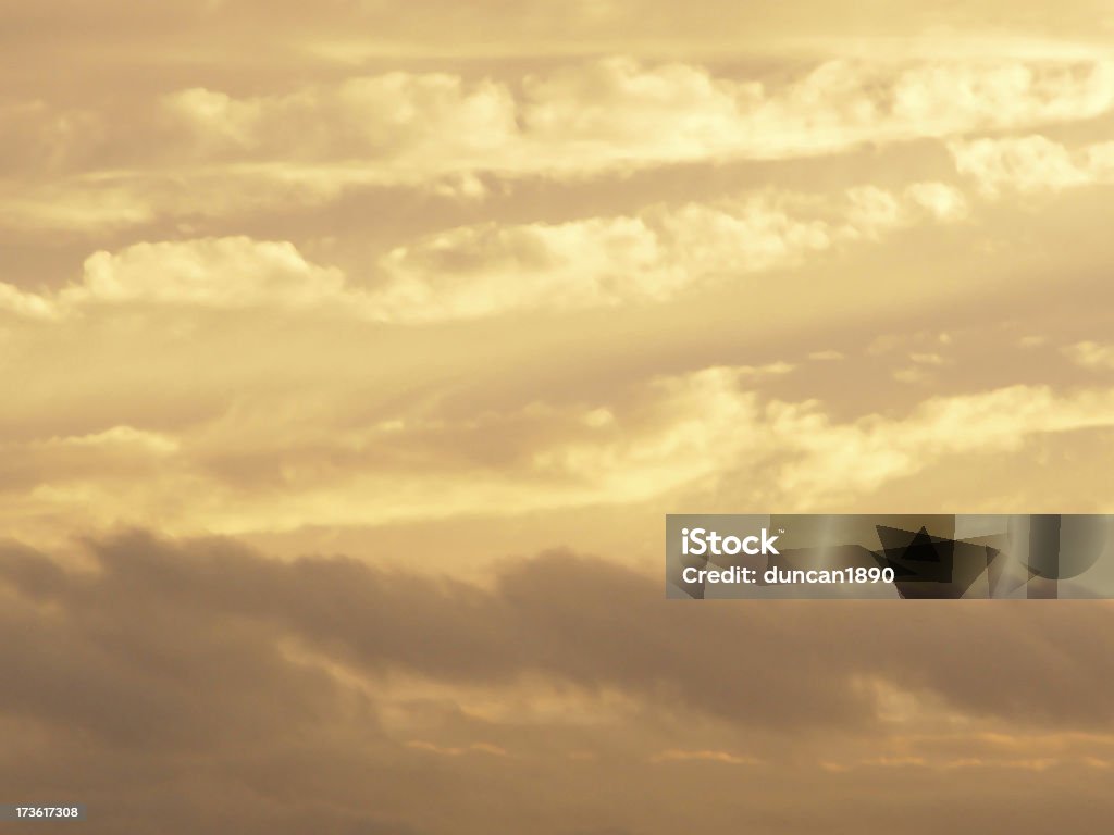 Golden nuvens - Royalty-free Altocumulus Foto de stock