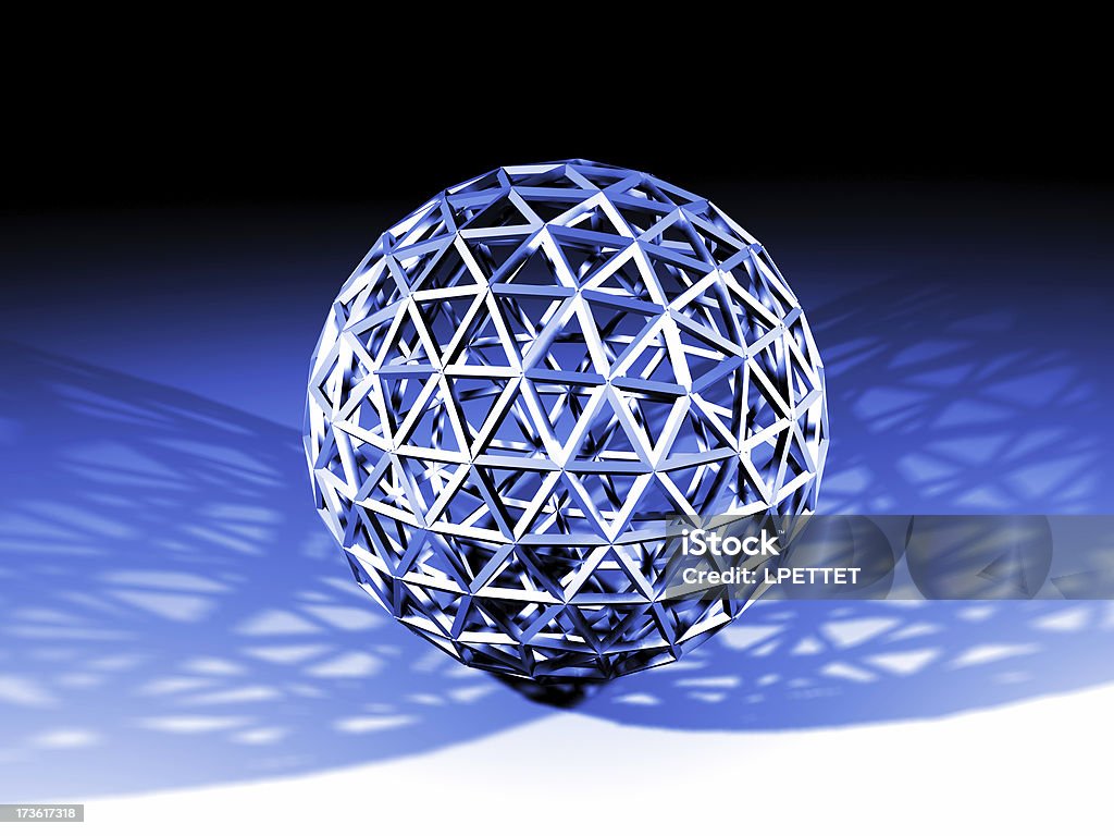 Провод синий шар - Стоковые фото Сфера роялти-фри