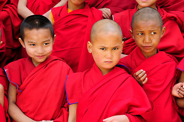 istock Little Tibetan monks 173617329