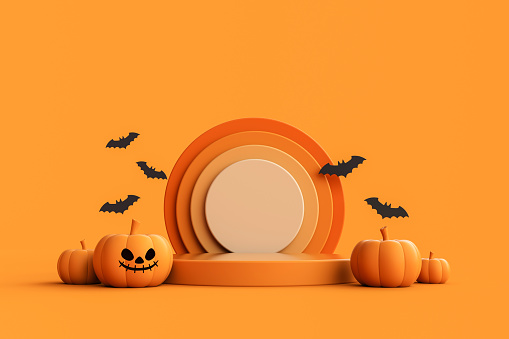 Halloween, Backgrounds, Three Dimensional, Sale, Podium