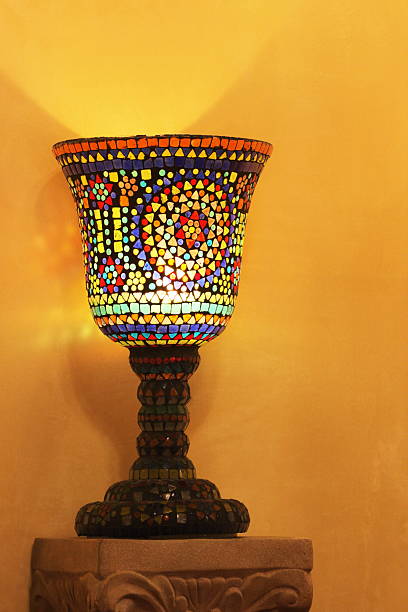 istock Goblet Candle Stained Glass Decor 173618317