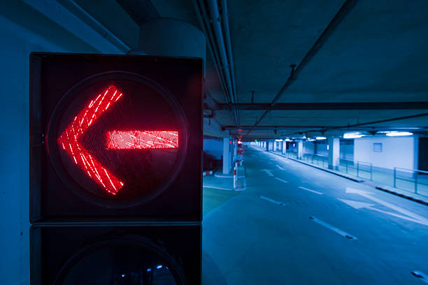 Left Turn Stop Light stock photo