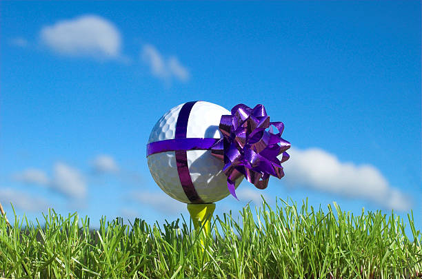 Golf presente - foto stock