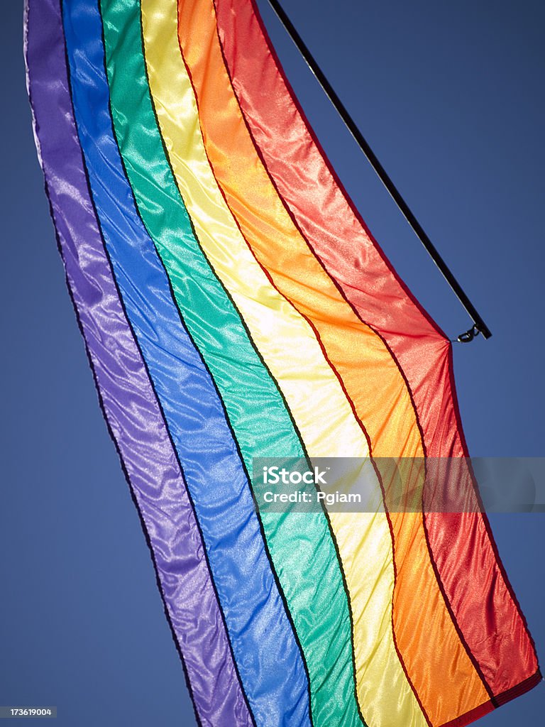 Regenbogen Flagge in der Sonne - Lizenzfrei Miami Stock-Foto