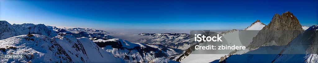 Die Alpen Panorama - Lizenzfrei Berg Stock-Foto