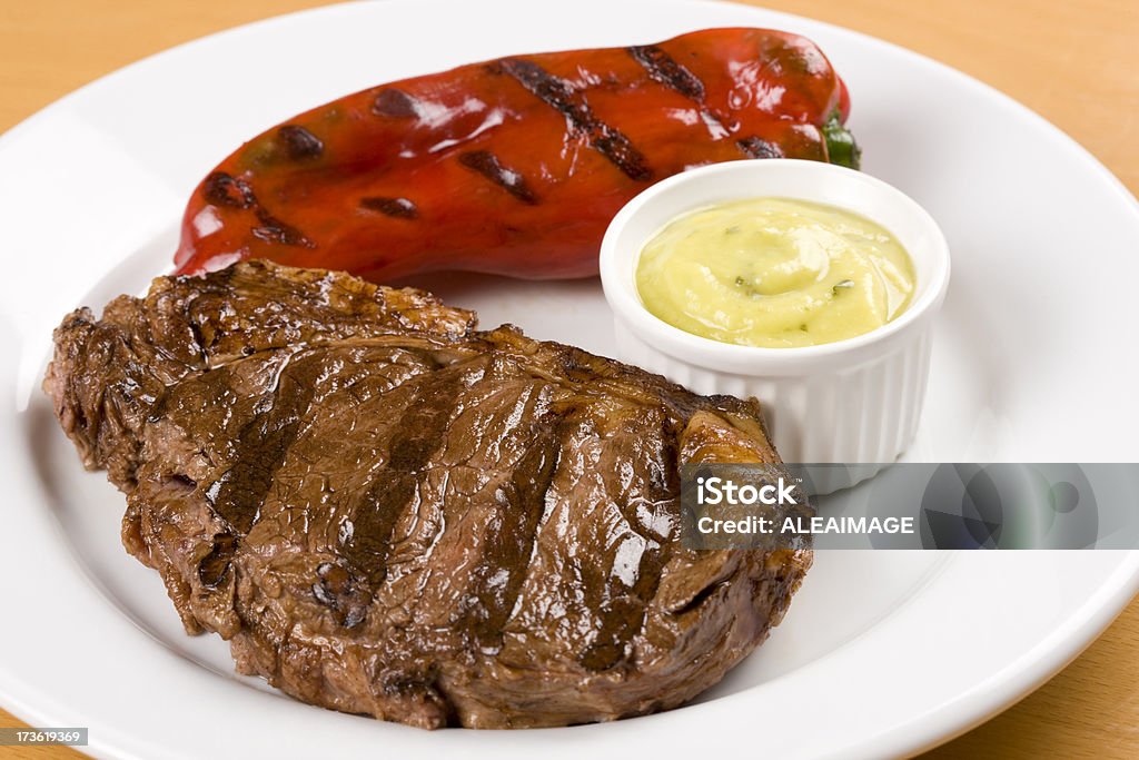 steak e pepe - Foto stock royalty-free di Alla griglia