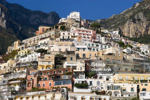 Positano Amalfi Coast Itália - Fotografias de stock e mais imagens de Campânia - Campânia, Casa, Costa Amalfi