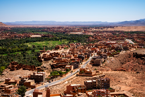 Tinghir, sometimes known as Tenerhir, is a city in the region of Drâa-Tafilalet, south of the High Atlas and north of the Little Atlas in central Morocco. It is the capital of Tinghir Province.\nTinghir is an oasis in the Todra Valley.