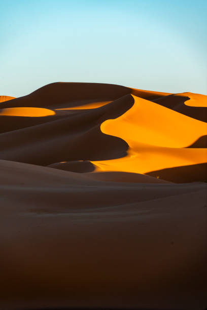 istock Golden hour in Western Sahara Desert, Morocco 1736200207