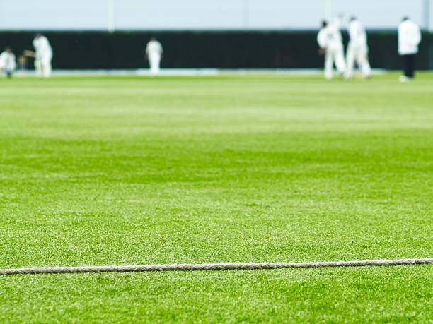 istock Cricket boundary rope and match action 173620278