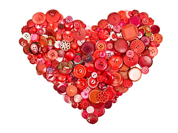 istock Heart shaped collection of Buttons 173620433