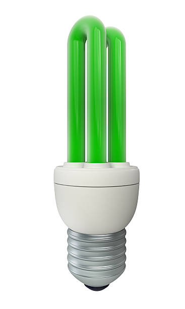 Energy saving Lightbulb stock photo