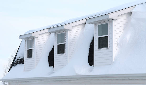 istock Three Dormers with Vinyl Siding in Blizzard 173621558