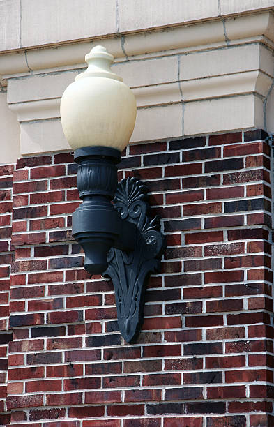 istock Victorian outdoor wall light.   Chicago, USA 173621894