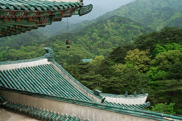istock Korean Roofs and Myohyangsan National Park 173621995