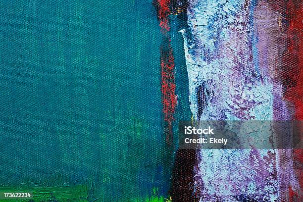 Malowane Zielony Streszczenie Sztuka Tło - zdjęcia stockowe i więcej obrazów Abstrakcja - Abstrakcja, Action painting, Barwne tło