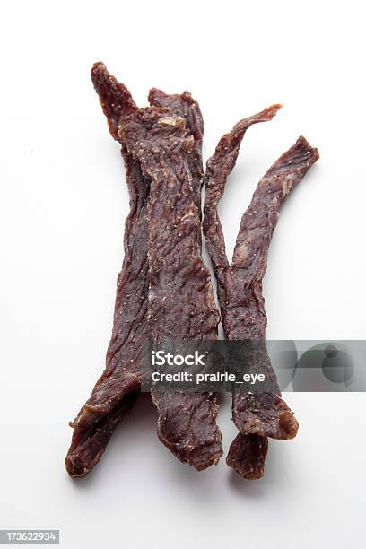 Carne Essiccata - Fotografie stock e altre immagini di Selvaggina - Selvaggina, Alimenti secchi, Bianco