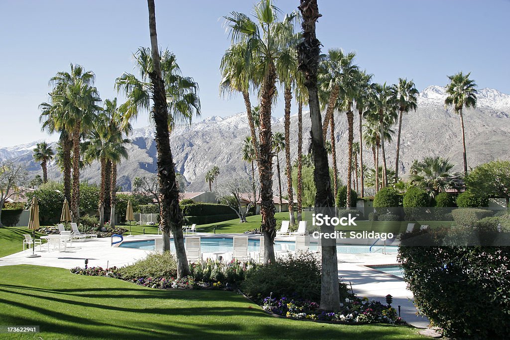 Neve baciato montagne di Palm Springs - Foto stock royalty-free di Palm Springs - California