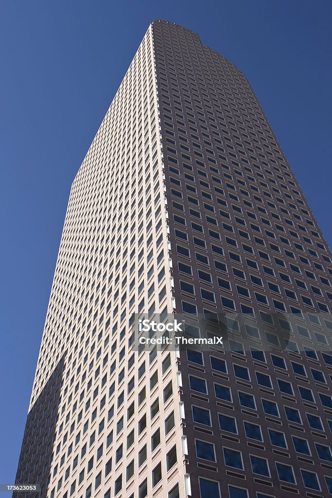 Denver Skyscraper "Well known Cash Register shaped (the top) skyscraper in Denver, CO." Beige Stock Photo