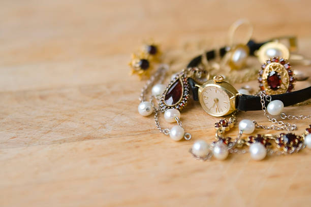 Diamond and stones pendant with gold chain, Indian Traditional Jewellery