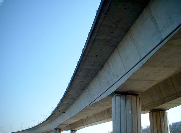 istock The underside of a flyover bridge on a clear day 173623865