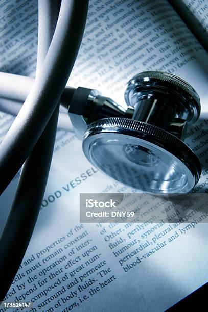 Stethoscope On Medical Textbook 1 Stock Photo - Download Image Now - Animal Body Part, Animal Internal Organ, Animal Lung