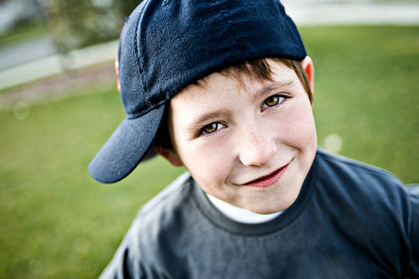 istock Kids - Silly little boy wearing his hat sideways (XL) 173624543