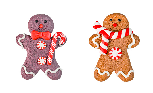 Gingerbread cookie. Christmas decorations.