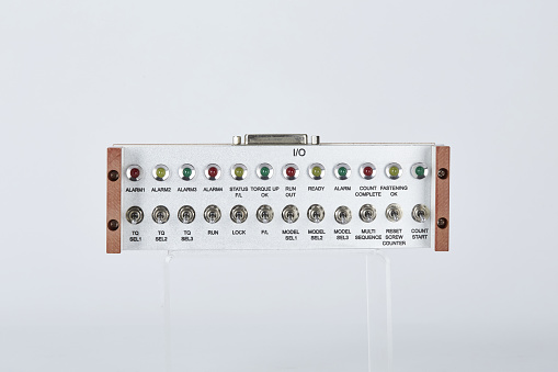 Control box with white background