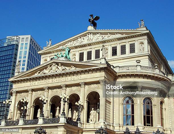 Vecchia Opera House - Fotografie stock e altre immagini di Teatro dell'Opera di Francoforte - Teatro dell'Opera di Francoforte, Ambientazione esterna, Architettura