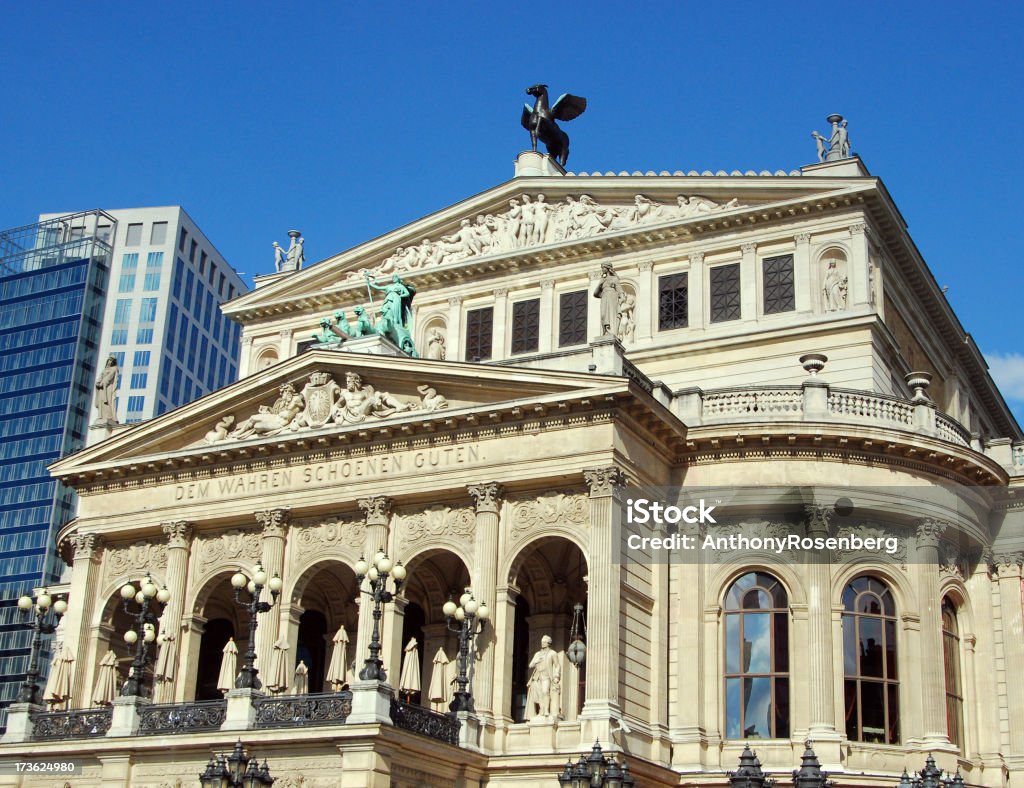 Old Opera House "The Old Opera House in Frankfurt, Germany.  Originally build in the Renaissance style in 1880, it reopened in 1981 as a concert hall.Germany lightbox" Frankfurt Old Opera House Stock Photo