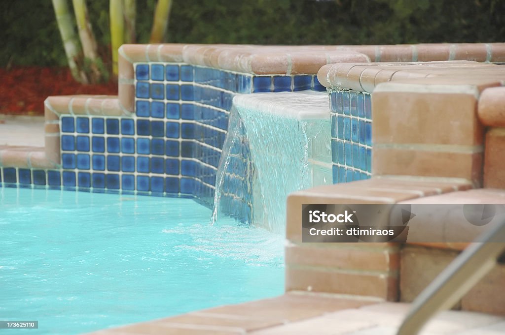 Piscina waterfall - Foto de stock de Atividade Recreativa royalty-free