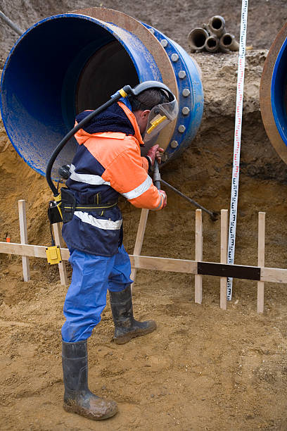 istock Taking samples of the soil, environmental research. 173625551