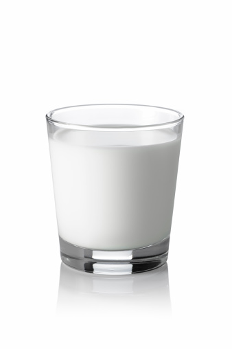 Glass of milk isolated on white. More milk...