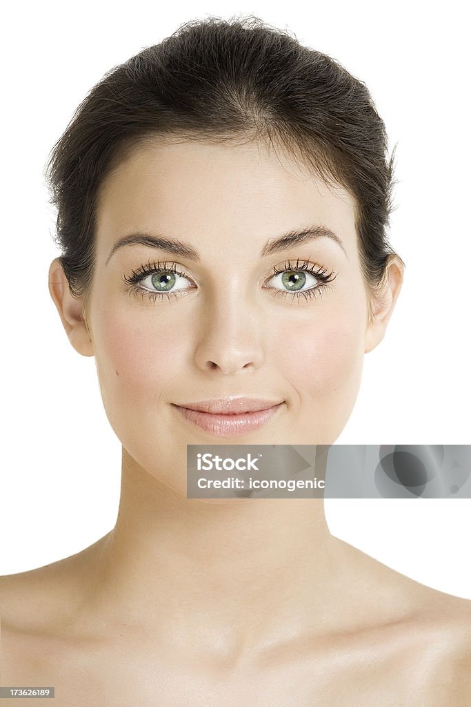 Fresh Beauty Closeup of a young beautiful woman. 20-24 Years Stock Photo