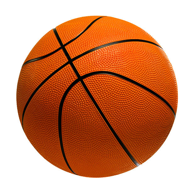 istock Orange basketball on white background 173626218