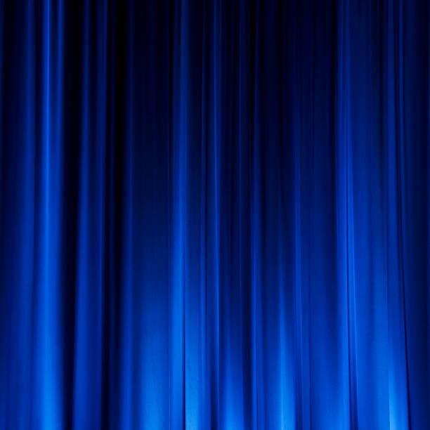 istock Blue Cinema Curtain 173626370